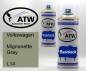 Preview: Volkswagen, Mignonette Gray, L14: 400ml Sprühdose + 400ml Klarlack - Set, von ATW Autoteile West.